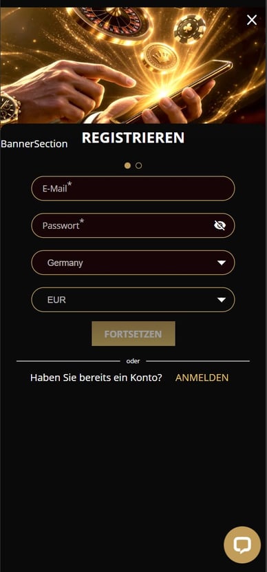 Anmeldung Casino Registrierung JetSetSpin Casino
