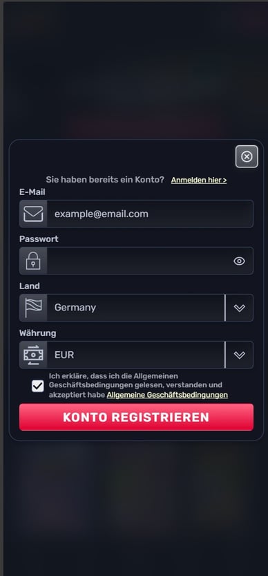 Registrierung Casino TheSlotz