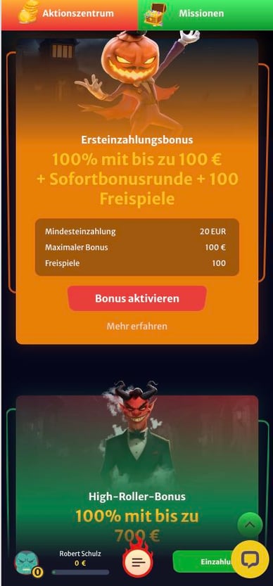 Willkommensbonus Hellspin Casino 3