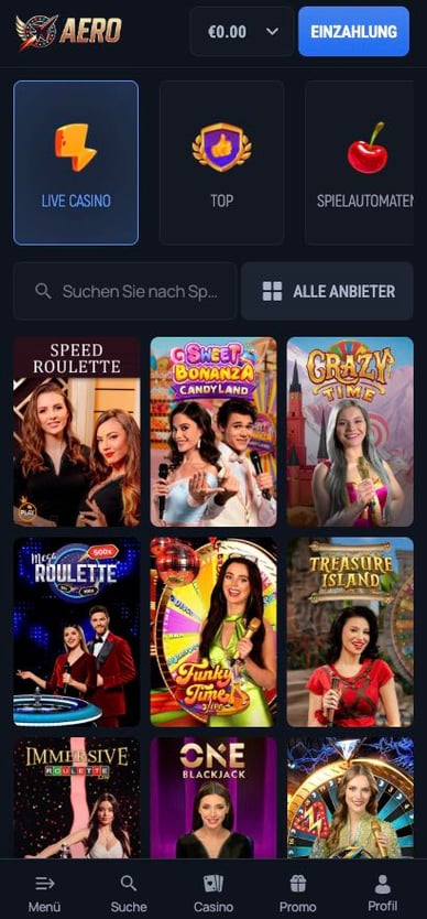 Aero Bet Live Casino