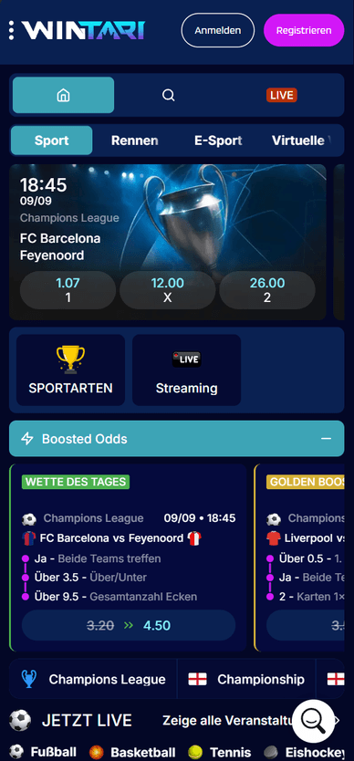 Sport im Casino Sport im Wintari Online Casino