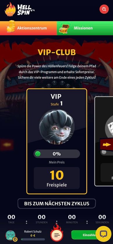 Hellspin Casino Online VIP-Club