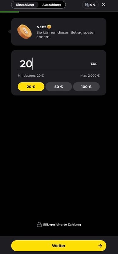 Einzahlung Online-Casino Einzahlung Catspins Casino DE