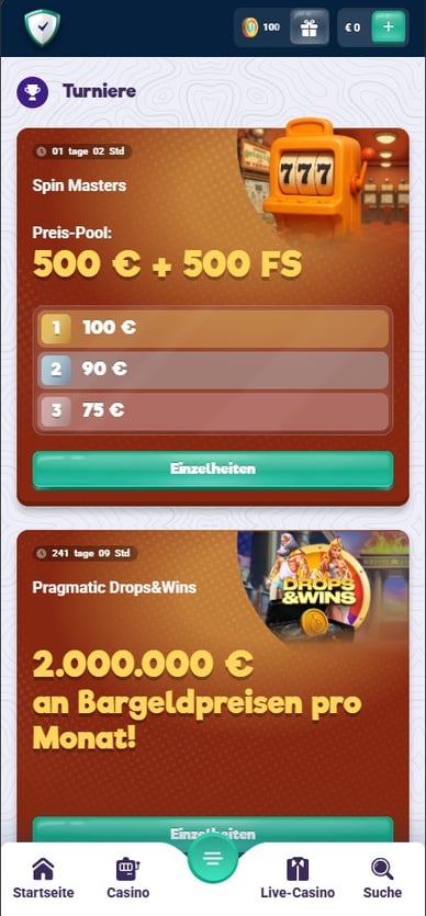 Turniere Casino Turniere in Safecasino Online Casino