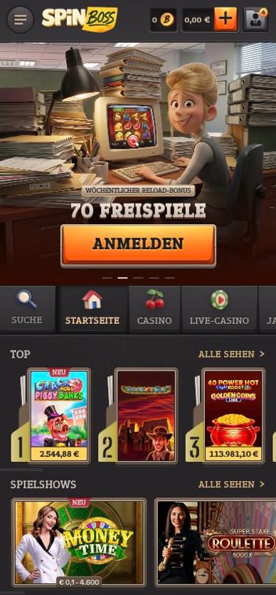 Mobil-Casino Spinboss Mobile Casino