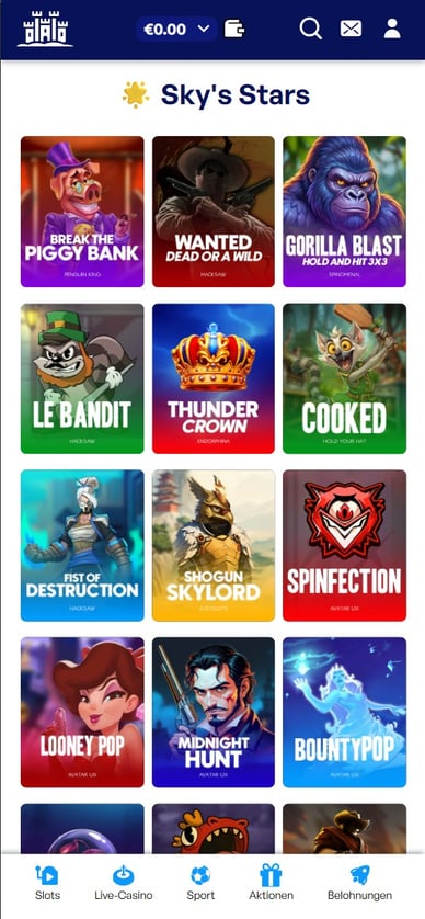 Online Casino SkyHills Slots