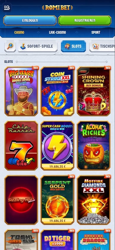 Online Casino Romibet Slots