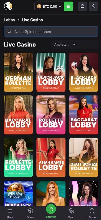 Casino Live Fortunejack Live Casino