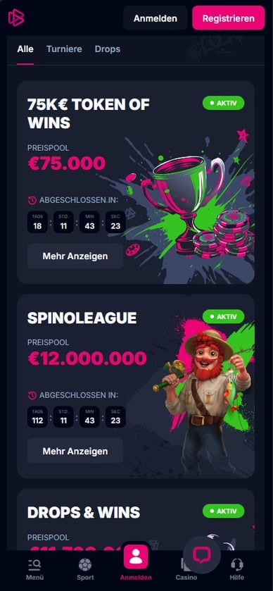 Turniere Casino Turniere in Betsio Online Casino