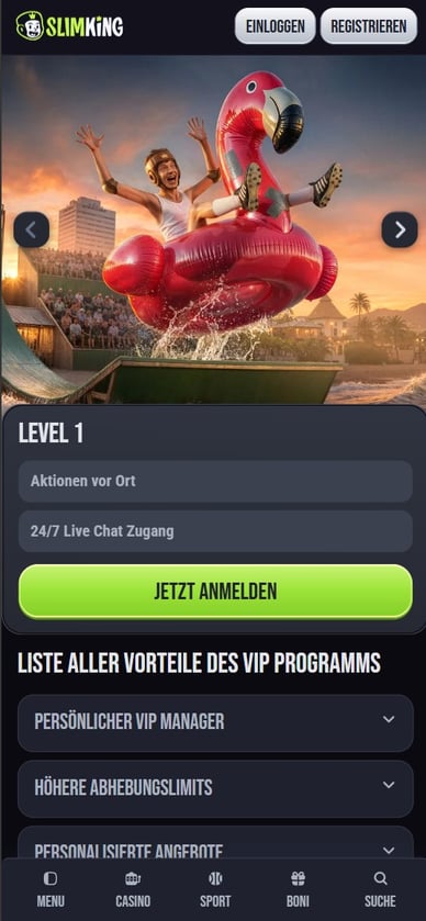 VIP Club im Casino VIP System im Casino SlimKing