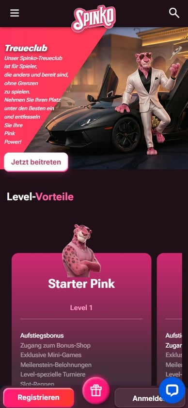 Treue im Spinkocasino