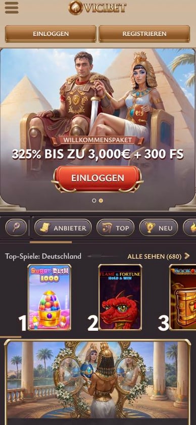 Bestes Deutsches Online Casino ViciBet Online Casino DE
