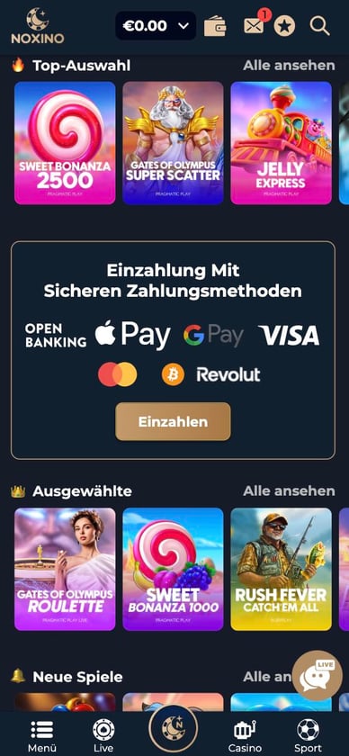 Noxino Mobile Casino