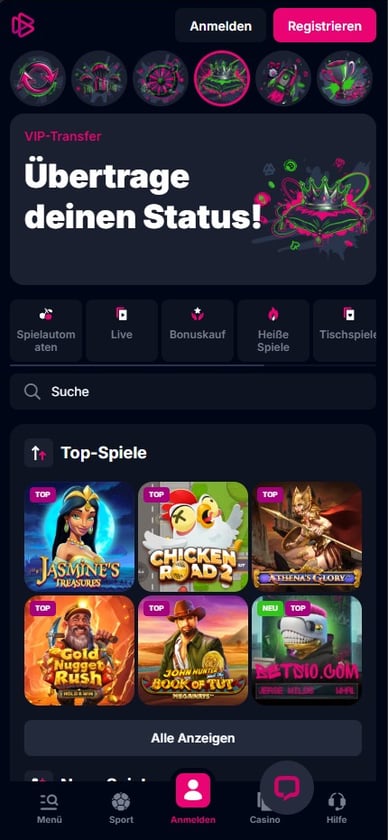 Mobil Casino Bets io Mobile Casino