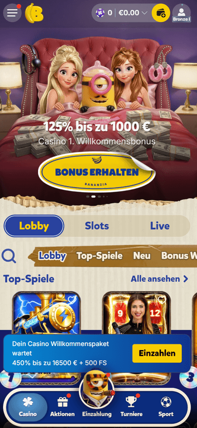 Mobile-Casino Bananzia Mobile Casino