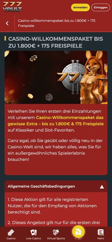 Bonuspaket für neue Spieler bei Gluckbet