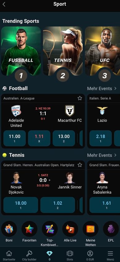 Sportwetten Bereich Casino Royal Sea