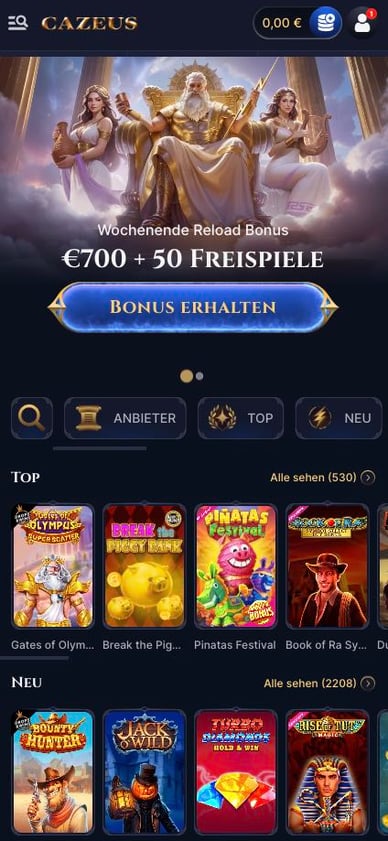Cazeus Mobile Casino
