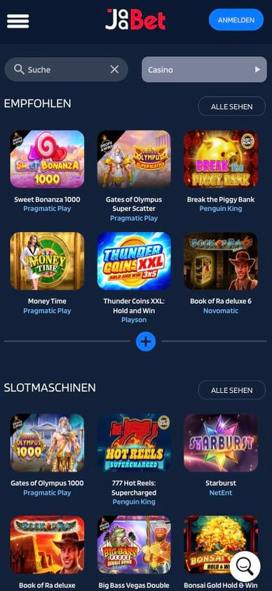 Online Slots Casino Spielautomaten Jaabet Casino Deutschland