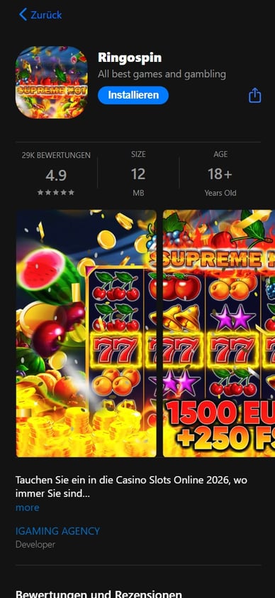 RingoSpin App Casino