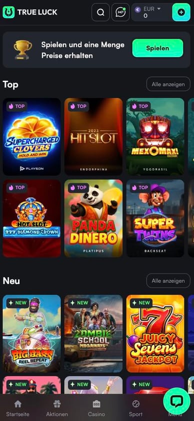 Mobile Casino TrueLuck