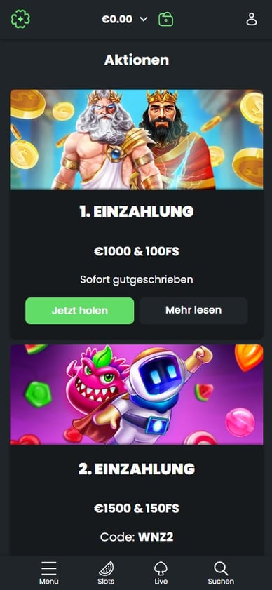 Bonus im Casino Boni im Winnings Casino