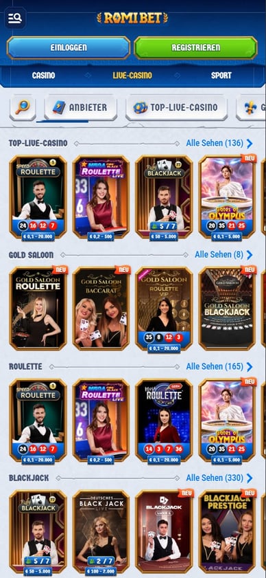RomiBet Live Casino