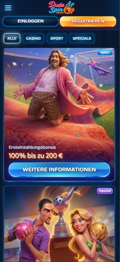 Bonus im Dudespin Casino DE