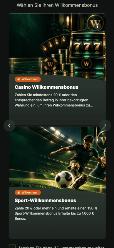 Das Weltbet Willkommenspaket im Überblick Bonuspaket für neue Spieler bei Weltbet