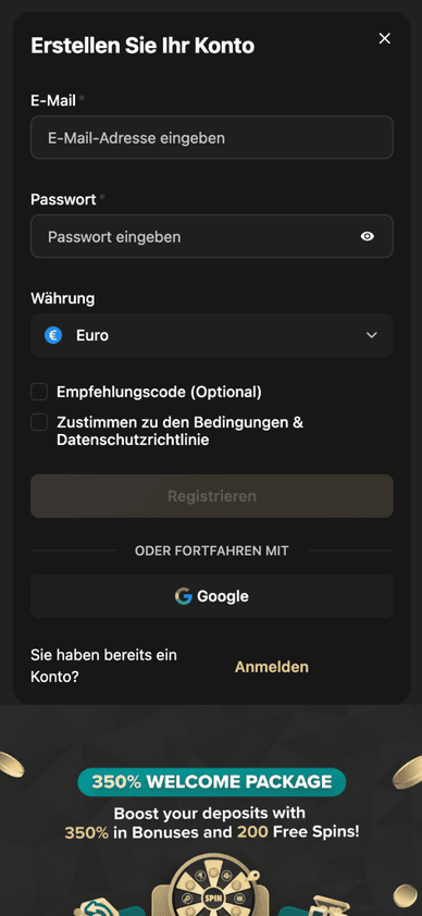 So funktioniert der Wolf.io Casino Login Anmeldung und Kontoerstellung im Wolf.io Casino