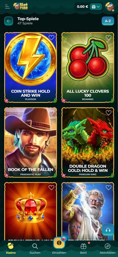 Online Casino Slotrize Slots