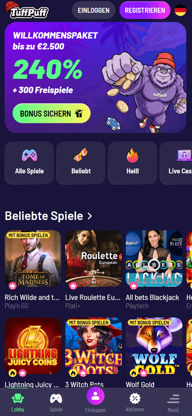 Mobile-Casino TuffPuff Mobile Casino