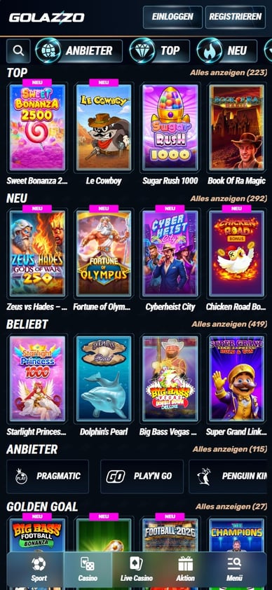 Casino Spielautomaten Online Casino Golazzo Slots