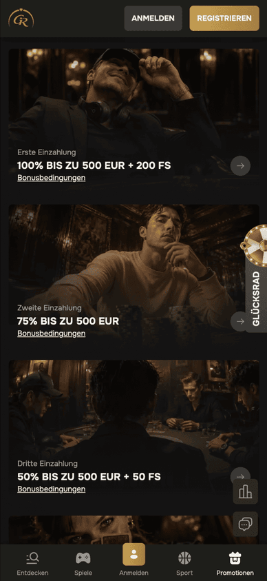 Das Golden Ring Willkommenspaket im Überblick Bonuspaket für neue Spieler bei Golden Ring