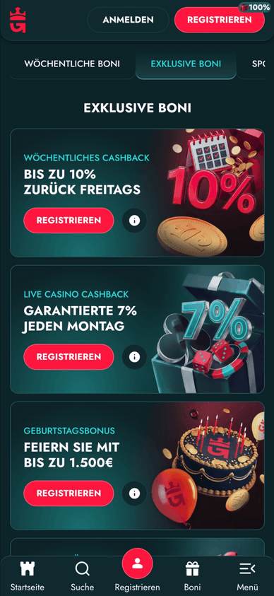Die exklusiven Boni von Gluckbet Besondere Bonusangebote exklusiv für Gluckbet Spieler