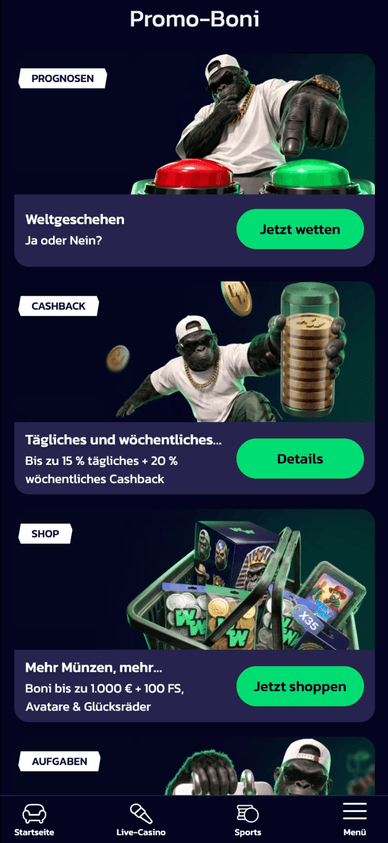 Der WildWinz Casino Bonus im Überblick Bonusangebote und Aktionen im WildWinz Casino