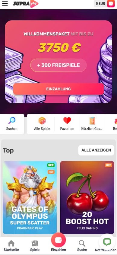 Mobil Casino Supra Play Mobile Casino