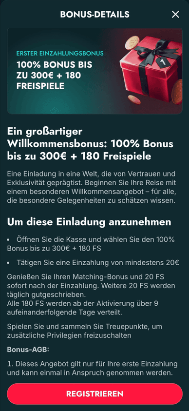 Das Standard-Willkommenspaket von Gluckbet Klassisches Bonuspaket für neue Gluckbet Spieler