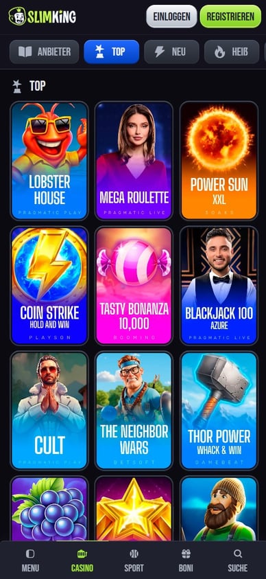 Casino Spielautomaten Online Casino SlimKing Slots
