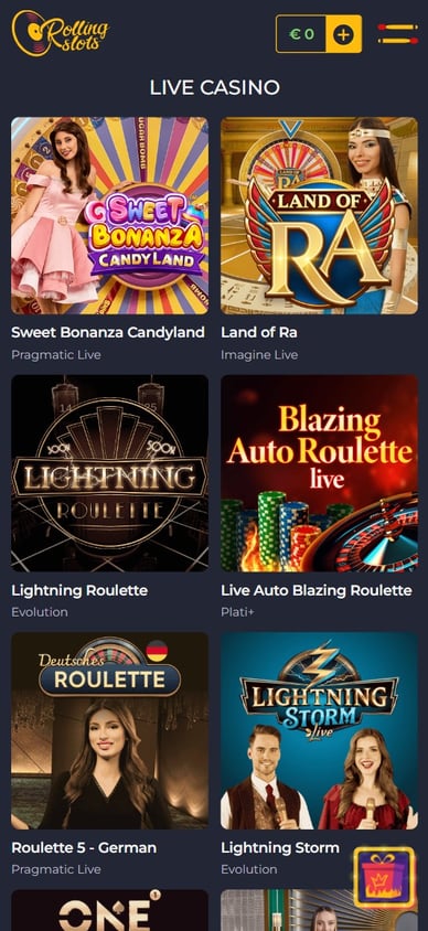 Rolling Slots Live Casino