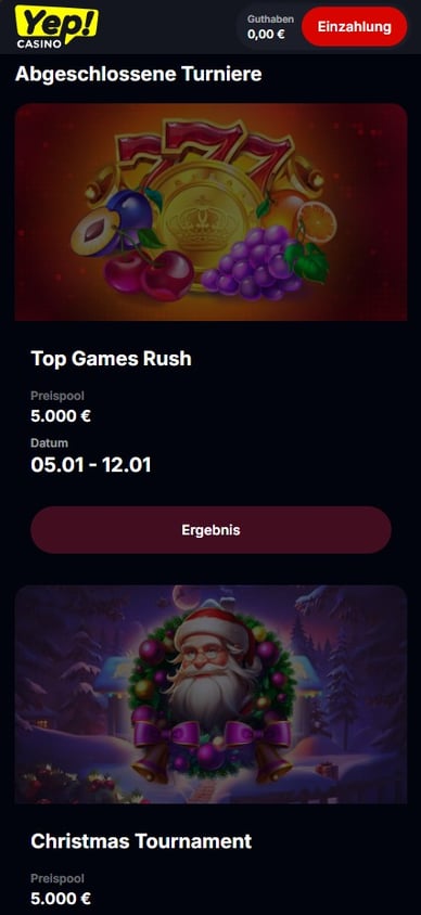 Yep-Casino Turniere