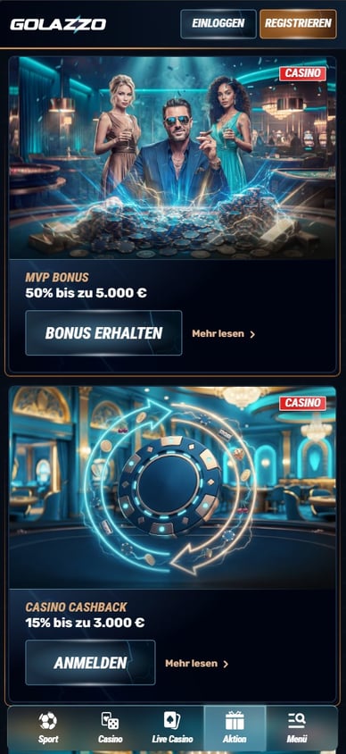 Boni im Casino Bonuses im Casino Online Golazzo