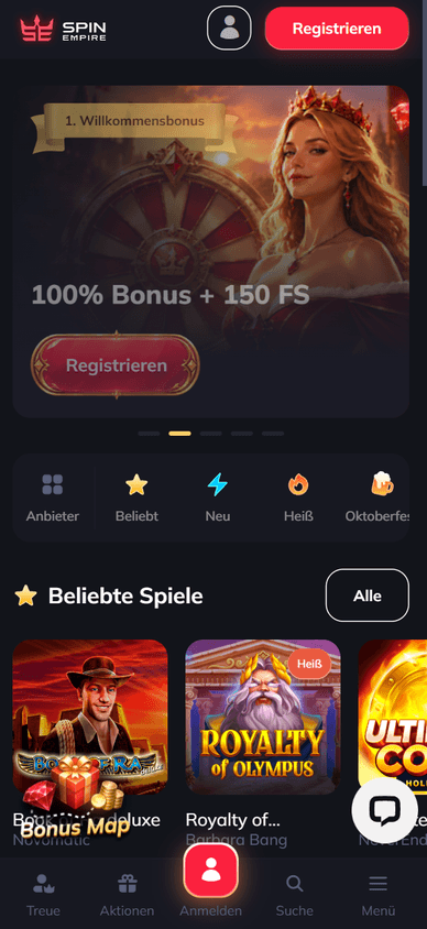 Mobile-Casino SpinEmpire Mobile Casino