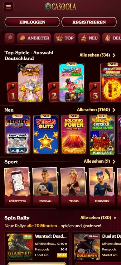 Casoola Mobile Casino