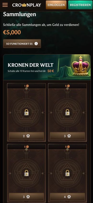 Crown play Casino Sammlungen