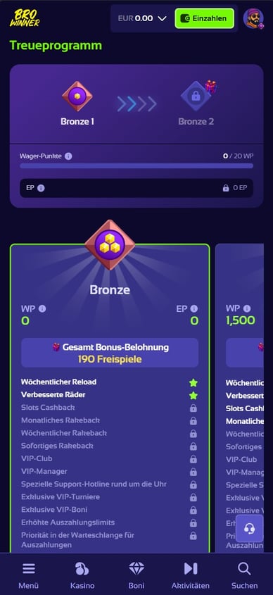 Casino Browinner Treuesystem