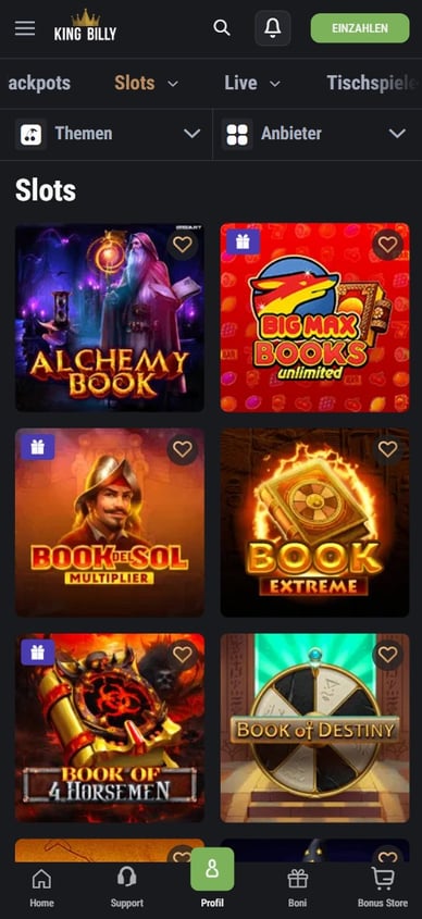 Online Casino King Billy Slots