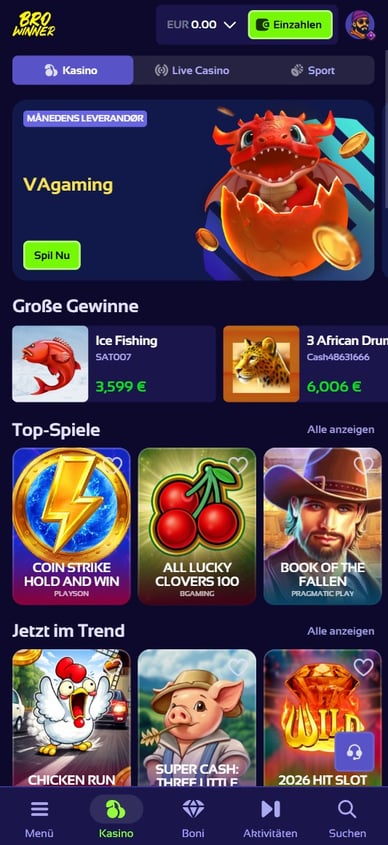 Browinner Mobile Casino