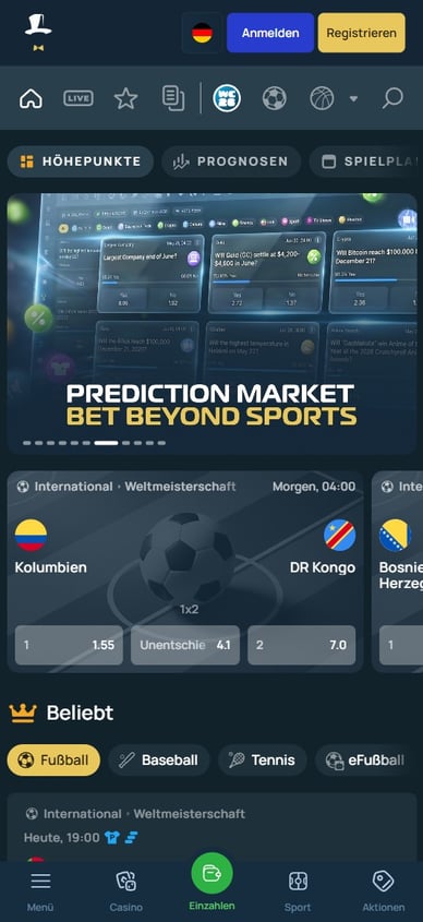 Casino Sportwetten Sportwetten Fortunejack-Casino