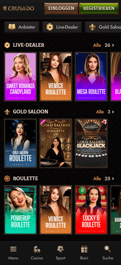 Live-Casino Crusado Live Casino